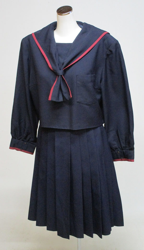 冬セーラー上下セット（襟一体型ネクタイ付）
